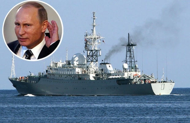 Tους κάνει πλάκα ο Βλαδίμηρος: Ρωσικό σκάφος υποκλοπών βάζει… φωτιά στα Βρετανικά νερά! – (video)